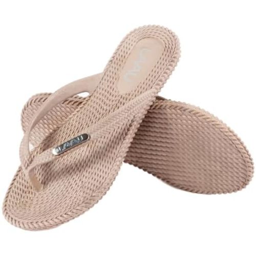 LAVAU Flip Flops for Women, Waterproof Non Slip Thong Sandals for Shower Beach Pool, Recyclable