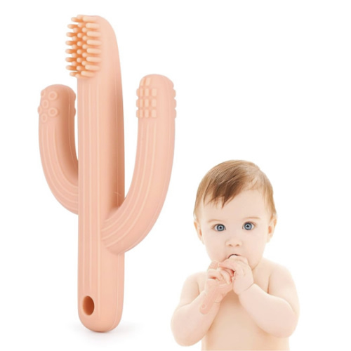 Cactus Teether, Natural Organic BPA Free - Peachy