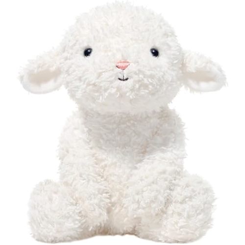 Lamb Stuffed Animal Plush Toy, Premium Soft White Sheep for Babies Children Adults, 11.8 Inches Cuddly Companion Gift
