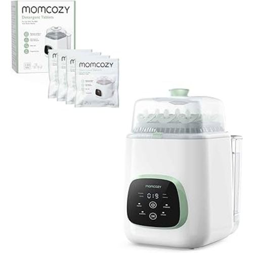 Momcozy KleanPal Pro Baby Bottle Washer & Momcozy Official Washing Block for Momcozy KleanPal Pro Baby Bottle Washer, 120 Tablets