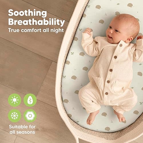 2-Pack Organic Bassinet Sheets