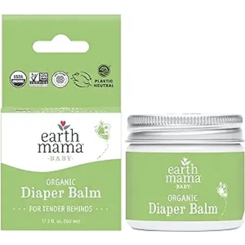 Earth Mama Organic Diaper Balm | Diaper Cream for Baby | EWG Verified, Petroleum & Artificial Fragrance-Free with Calendula for Sensitive Skin, 2-Fluid Ounce - 2 Fl Oz (Pack of 1)