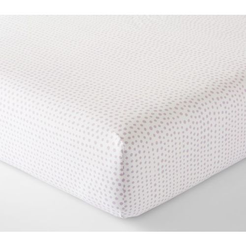 Falling Dot Organic Crib Fitted Sheet