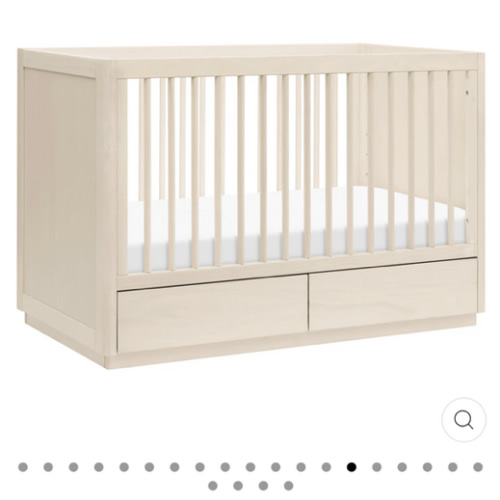 Bento 3-in-1 Convertible Storage Crib with Toddler Bed Conversion Kit