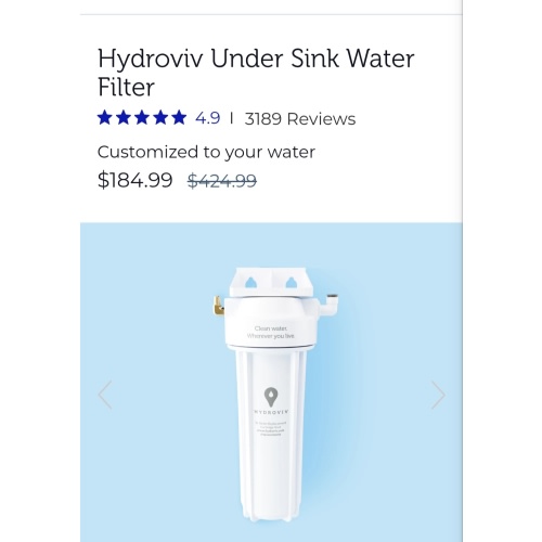Hydroviv Under Sink Water Filter