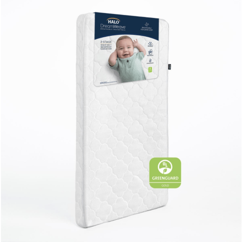 HALO DreamWeave Breathable Crib Mattress | Toddler Mattress | GREENGUARD Gold