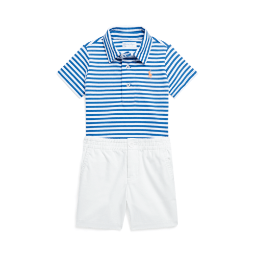Jersey Polo Shirt Chino Short Set