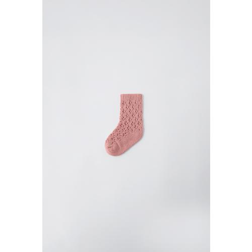 WOOL BLEND SOCKS - Pink | ZARA United States
