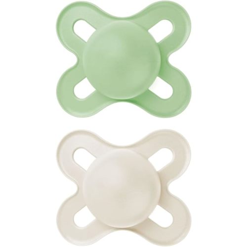 MAM Original Start Matte Baby Pacifiers 0-3 Months Newborns, BPA-Free Skin Soft Silicone Nipple, Developed with Medical Experts, Easy to Clean, 2 Count with Sterilizer Case