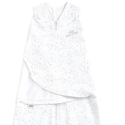 Cotton Swaddle Midnight Moons Pink S | HALO