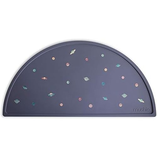 mushie Silicone Placemat for Kids | BPA-Free Non-Slip Design (Planets)