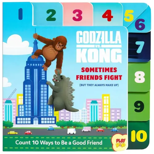 Godzilla vs. Kong: Sometimes Friends Fight: (But They Always Make Up) (Friendship Books for Kids, Kindness Books, Counting Books, Pop Culture Board Books, PlayPop)