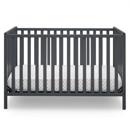 Delta Children Heartland 4-in-1 Convertible Crib - Greenguard Gold Certified - Gray