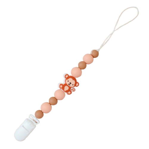 TELOLY 2 Pcs Pacifier Clip Non-Toxic Safe Ingredients Pacifier Case Adjustable Design Exquisite Packaging Pacifier Holder,Shape8