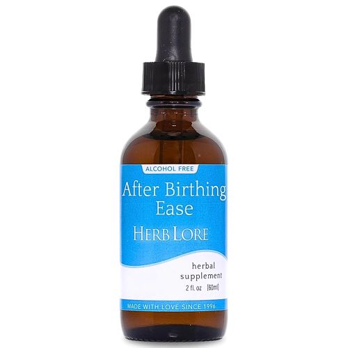 Herb Lore After Birthing Ease Tincture – Postpartum Drops for After Birth Cramping & Contractions with Cramp Bark, Blue Cohosh & Motherwort (2 fl oz)