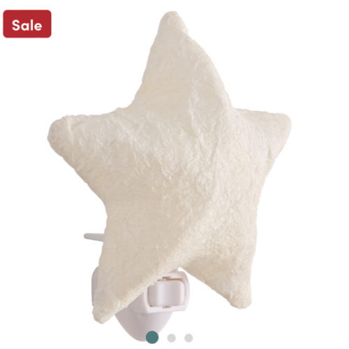 White Paper Mache Star Figural Night Light - World Market