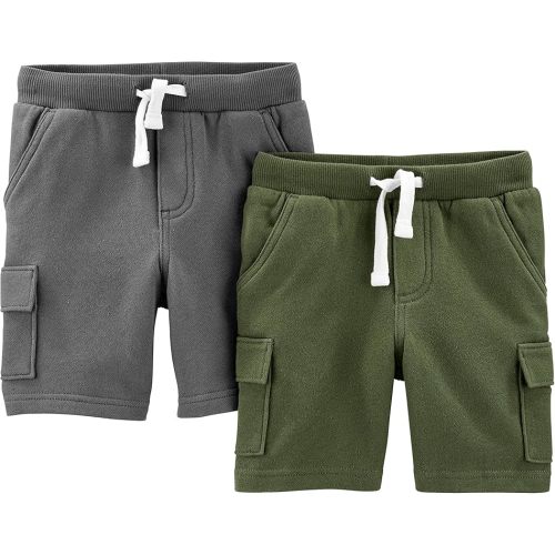 Simple Joys by Carter's Boys' Knit Cargo Shorts, Pack of 2