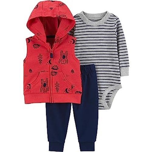 Carter's Baby Boys 3 Piece Little Jacket Set (Polar Bear)