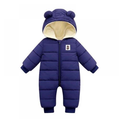 XBASW Baby Newborn Boys Girls Winter Warm Jumpsuit Jacket Ear Hooded Romper Thick down Onesies Coat 0-12M