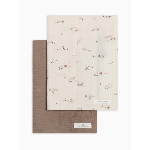 2-Pack Muslin Burp Cloths