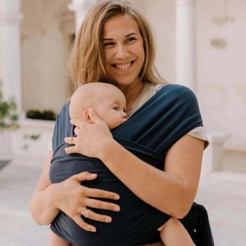 Boba Baby Wrap Carrier in Navy Blue