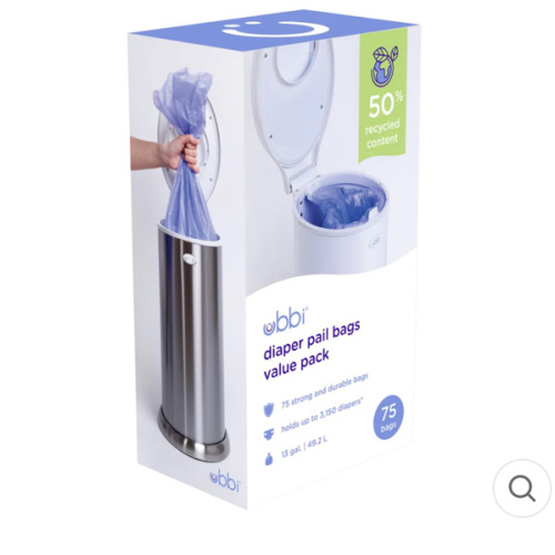 Ubbi plastic bags - 75 value pack