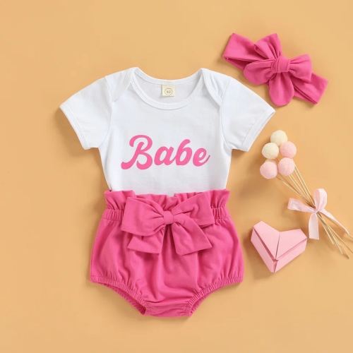 Pink Babe Romper Set