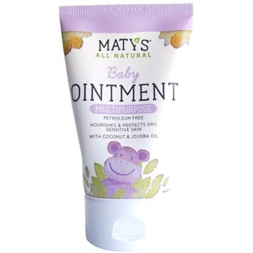 Maty's All Natural Multipurpose Baby Ointment - Petroleum & Fragrance Free - Made with Coconut & Jojoba Oils - 3.75 oz.