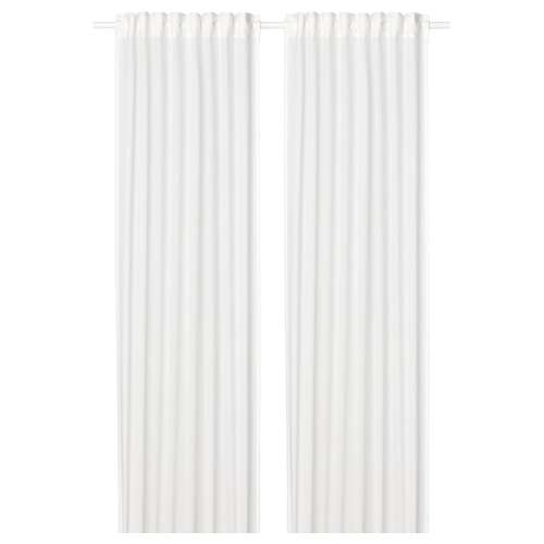 SILVERLÖNN Sheer curtains, 1 pair - white 57x98 "