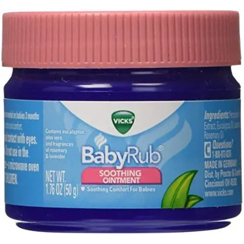 Vicks BabyRub Soothing Chest, Neck and Back Ointment 1.76 Ounce
