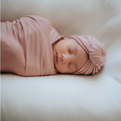 Rosebud Headwrap and Swaddle Set