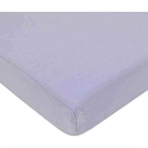 American Baby Company Supreme Fitted Crib Sheet 28" x 52", Enhanced Thickness for Soft, Breathable Neutral 100% Cotton Jersey Comfort, Lavender, for Boys and Girls
