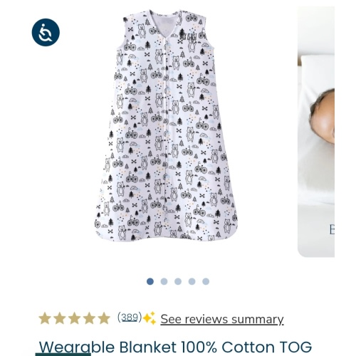 Bears And Bicycle Cotton Wearable Baby Blanket S L | HALO