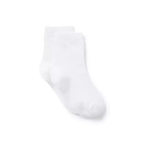 Accessories White Ribbed Sock by Janie and Jack