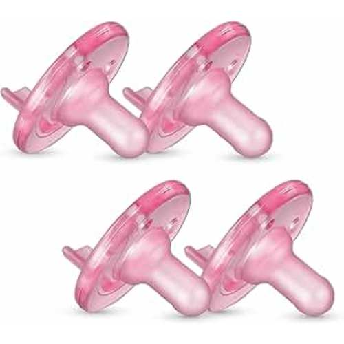 Philips AVENT Soothie 3-18 months, pink/pink, 4 pack, SCF192/47