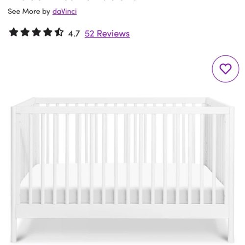 DaVinci Birdie 3 in 1 Convertible Crib & Reviews | Wayfair