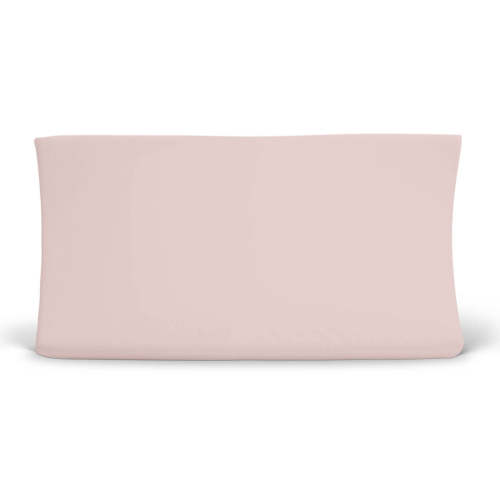 Solid Petal Pink Bamboo Knit Changing Pad Cover