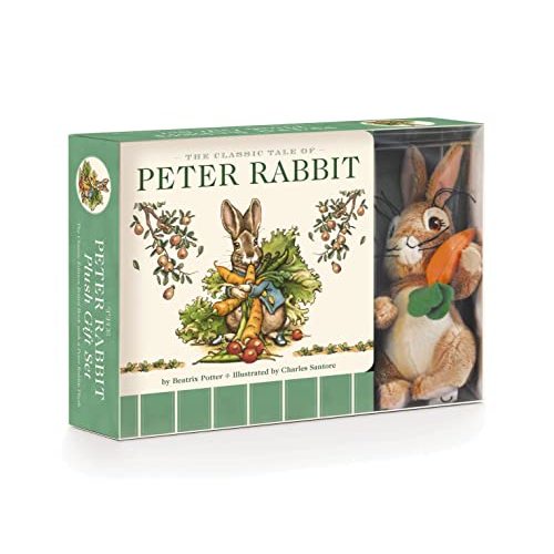 The Peter Rabbit Plush Gift Set (The Revised Edition): Includes the Classic Edition Board Book + Plush Stuffed Animal Toy Rabbit Gift Set