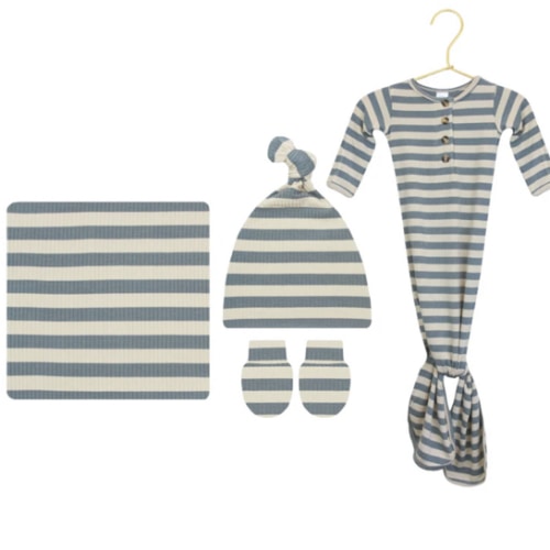 Lincoln Ribbed Newborn Hat Bundle (Gown) – Lou Lou & Company