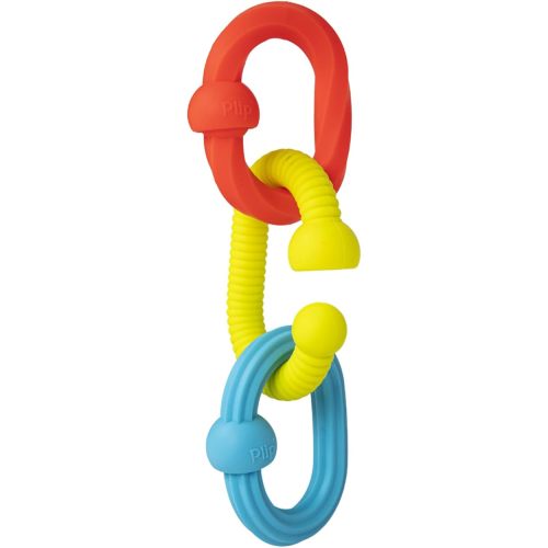 Fat Brain Toys Plip Grips, Popping Textured Sensory Toy, Travel Sized Toys for Babies 6 Months+