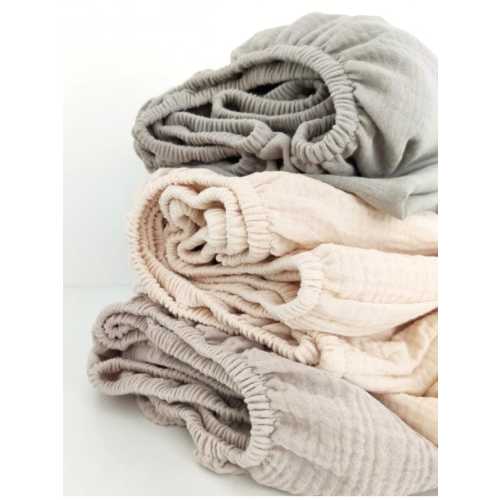 Muslin Sheet for For Stokke Sleepi, V2 V3 Cribs Oval Cotton Sheet, Comfortable Oval Soft Sheet for Stokke Sleepi ,Mini.