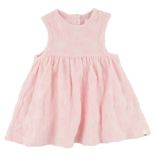 oh baby! Sculpted Terry Lily Tank Dress - Daisies - Pale Pink