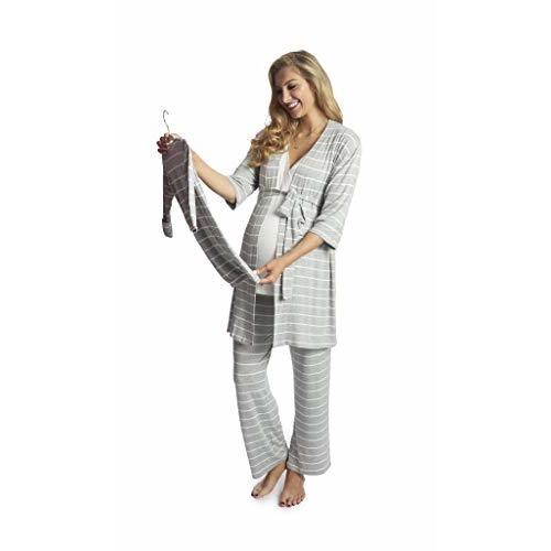 5 Piece Maternity and Nursing PJ Pant Set for Mom and Baby