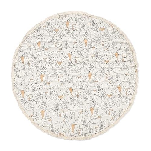 Crane Baby Activity Mat, Baby Play Mat for Boys and Girls, Woodland Animals, 40" x 40", Baby Must Haves, Infant Play Mat, Tummy Time Baby Floor Mat, Kids Play Mat, Tummy Time Mat, Tummy Time Toys