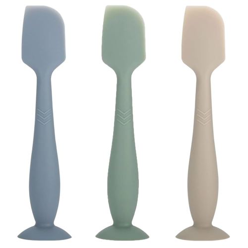 3 Pack Baby Diaper Cream Spatula - Baby Diaper Rash Cream Applicator for Butt Paste Diaper Creams - Diaper Cream Brush for Newborn Essentials (Blue,Green,Brown)