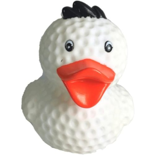 3" Golf Ball Rubber Duck [Floats Upright] - Baby Safe Bathtub Bathing Toy