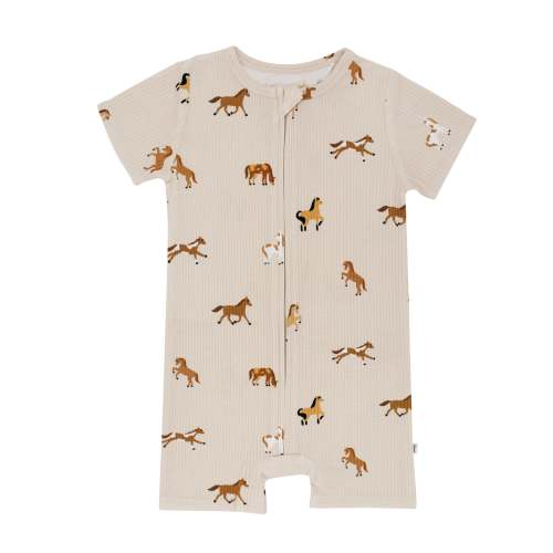 Horses Small Ribbed Summer Zip Romper
– Brave Little Ones