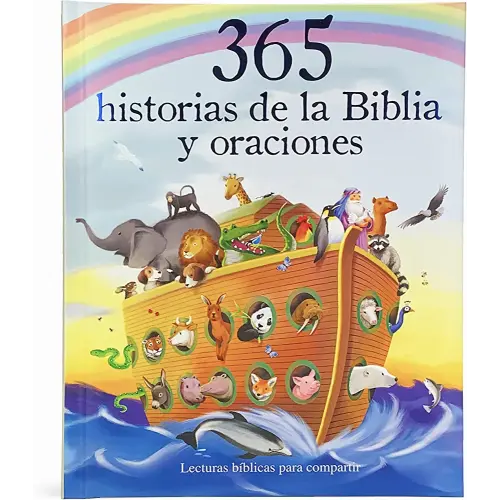 365 Historias de la Biblia y Oraciones / 365 Bible and Prayers Padded Treasury Guilded (Spanish Language), Ages 3-8 (en español) (Little Sunbeams) (Spanish Edition)