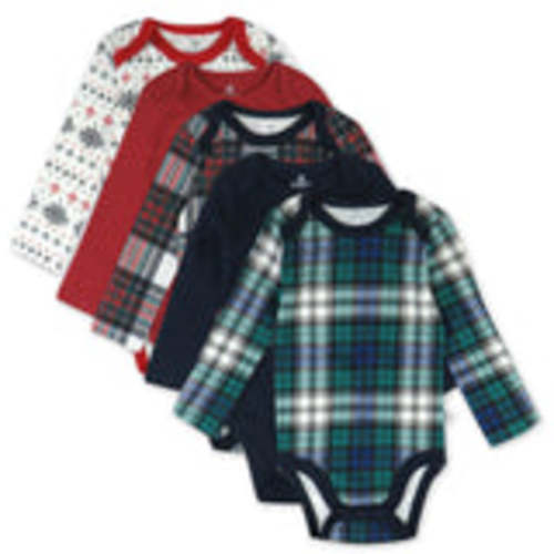 5-Pack Organic Cotton Long Sleeve Bodysuits | Honest Baby Clothing