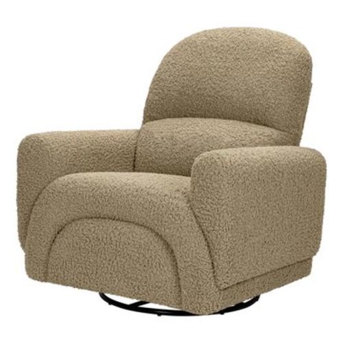 Babyletto Rainbow Recliner And Swivel Glider - Latte Teddy Loop